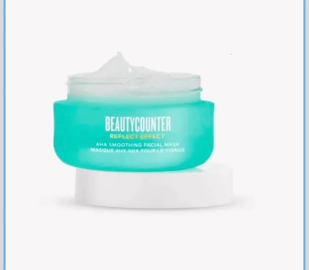 New beauty counter reflect effect aha smoothing facial mask